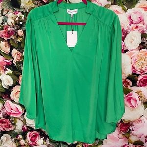Gibson Latimer Notch Neck Green Top Size XXL